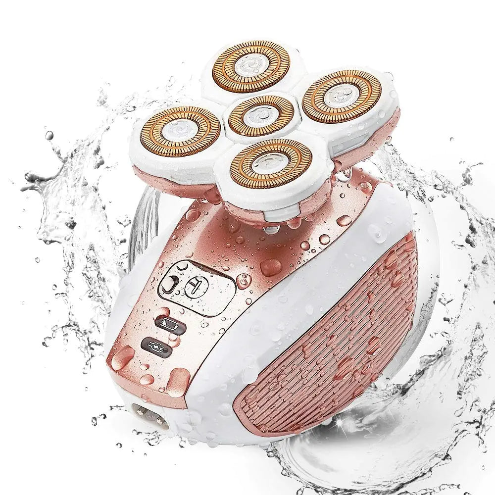 Rechargeable Electric Shaver with Five Blades