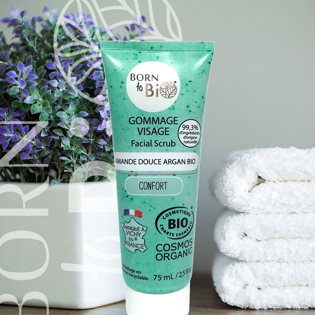 Sweet Almond Argan Facial Scrub - Certified organic-2