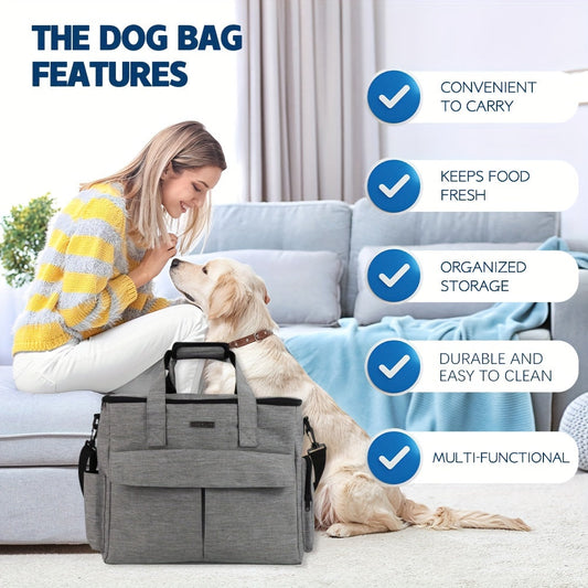 NNETM Pet Travel Bag Airline Approved with Bowls & Containers