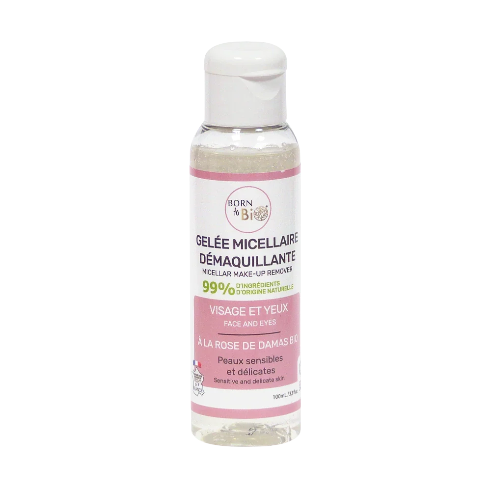 Micellar cleansing jelly - With certified organic Damascus Rose