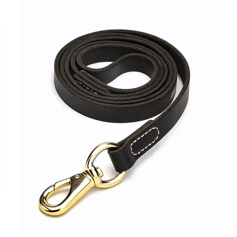 Cowhide Dog Leash for Medium to Large Breeds