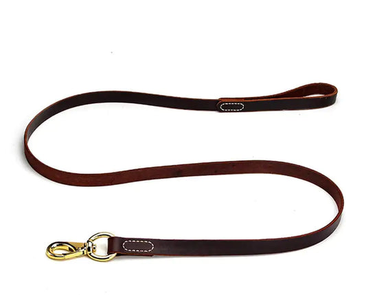 Cowhide Dog Leash for Medium to Large Breeds